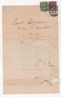 LETTRE DATEE DE 1932 TIMBRES TYPE BLANC DE LURE ( 70 ) VERS NANCY - LIQUIDATION JUDICIAIRE NEGOCIANT CHAUSSURES A LURE - Autres & Non Classés