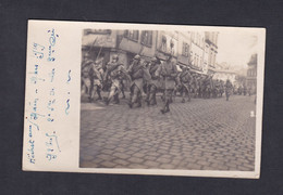 Carte Photo Höchst Am Main Defilé Se Soldats Francais Forces Francaises D' Occupation En Allemagne ( 43454) - Hoechst