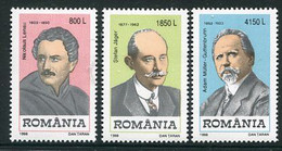 ROMANIA 1998 German Personalities  MNH / **.  Michel 5342-44 - Ongebruikt