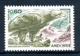 1972 ANDORRA FRANCESE SET MNH ** N.219 Protezione Della Natura - Unused Stamps