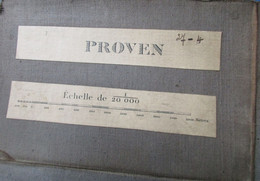 Proven - Stafkaart Circa 1890 - Met Poperinge Abele Watou - Cartes Topographiques