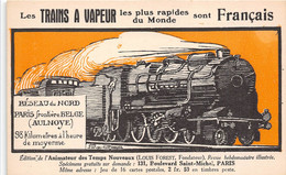 59-AULNOYE-LES TRAINS A VAPEUR LES PLUS RAPIDE DU MONDE SONT FRANCAIS - RESEAU DU NORD - Aulnoye