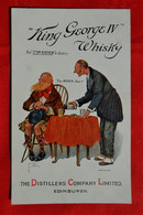 Carte Publicité Humour- Illustrateur? - King George IV Whisky - Distillers Company Ltd Edinburgh - Publicités