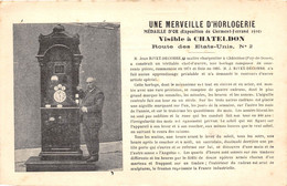 63-CHADELDON- UNE MERVEILLE D'HORLOGERIE-CONSTRUIT PAR JEAN-RIVET-DECOMBE MADAILLE D'OR - Chateldon