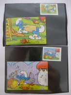 KINDER : Schtroumpfs De Peyo LOT De 2 PUZZLES  En Carton N° 109 Et 112, Complet - 1997 - Détails Sur Le Scan - Puzzles