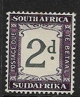 SOUTH AFRICA 1949 2d POSTAGE DUE SG D36 MOUNTED MINT Cat £24 - Segnatasse