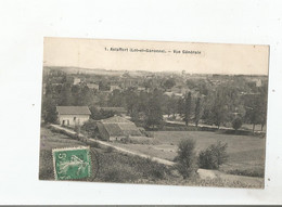 ASTAFFORT (LOT ET GARONNE) 1 VUE GENERALE PANORAMIQUE 1909 - Astaffort