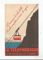 LE TELEPHERIQUE DE VEYRIER DU LAC D'ANNECY ILLUSTRATION DE HENRY REB 1934 - Veyrier