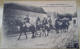 60 RIBECOURT   GUERRE  EUROPEENNE  1914 UNE PATROUILLE  DE  MAROCAINS  DANS  LE VILLAGE DE RIBECOURTB - Ribecourt Dreslincourt