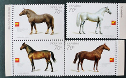 2005 Ukraine Mnh - Horses Horse Caballo Pferd Cheval - Breed - Yv 658/61 - Cavalli