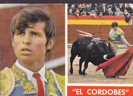 Spain PPC 'El Cordobes' Manuel Benítez Pérez Bull Fighter Matador Slogan BARCELONA 1965 Sweden (2 Scans) - Sportsmen