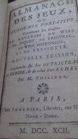 Almanach Des Jeux Ou Académie Portative PHILIDOR Fournier 1792 - Palour Games