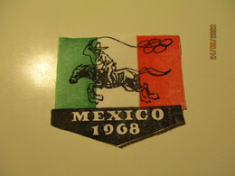 1968 MEXICO OLYMPIC GAMES EMBLEM ESTONIA , FABRICKS  , 0 - Habillement, Souvenirs & Autres
