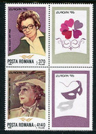 ROMANIA 1996 Europa: Famous Women Block  MNH / **.  Michel 5174-75 - Nuovi