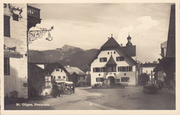 Austria PPC ISt. Gilgen, Postplatz Old Cars Alte Autos ST. GILGEN 1951 Echte Real Photo Véritable (2 Scans) - St. Gilgen