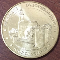 30 AIGUES MORTES TOUR CONSTANCE MDP 2012 MEDAILLE TOURISTIQUE MONNAIE DE PARIS JETON MEDALS COINS TOKENS - 2012