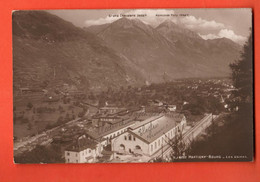 ZBB-03  Martigny-Bourg Les Usines, Electro-chimie. Grand Chavalard, Pointe De Fully. Circulé En 1916. Jullien 4222,Sepia - Martigny