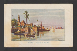 Egypt - RARE - Vintage Post Card - Mosque On The Nile - Covers & Documents