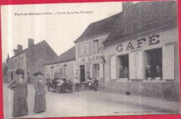 Dépt 72 - PONT-DE-GENNES - Centre De La Rue Principale - Animée, Café-Tabac, Automobile - (Montfort-le-Gesnois) - Montfort Le Gesnois