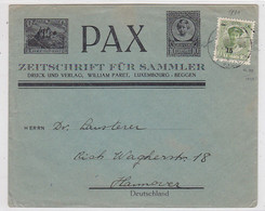 Luxemburg Brief Der William Paret Druck+Verlag "PAX" Nach Hannover - Brieven En Documenten