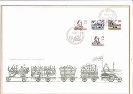 DDR GDR RDA - 200. Geburtstag Von Friedrich List (Mi.Nr. 3238/40) 1989 - ETB 1/1989 - 1e Dag FDC (vellen)