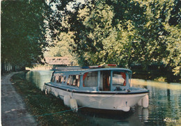 Rare Cpsm Capestang Canal Du Midi Bateau - Capestang