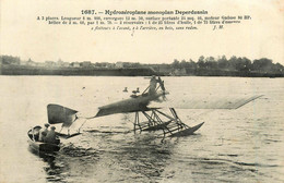 Thème Aviation * Hydravion * Hydroaéroplane Monoplan DEPERDUSSIN * Avion - ....-1914: Précurseurs