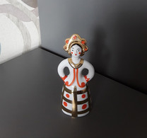 Old USSR Soviet Porcelain DULEVO Hallmark Girl In Folk Costume Figurine Matryoshka Bride - Sonstige & Ohne Zuordnung