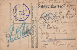FELDPOFTKARTE, Correspondance Prisonnier De Guerre En Allemagne 14/08/1918 - 1914-18