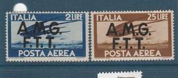 ITALIE NEUF AMG-FFT 2 TIMBRES AERIENS (16) - Sonstige & Ohne Zuordnung