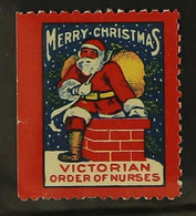 NURSING 1926. Canadian Victorian Order Of Nurses, Vancouver Branch Christmas Seal. Very Scarce! For More Images, Please  - Sin Clasificación