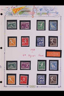 SPORTS NETHERLANDS 1928-99 Collection On Album Pages Incl. Covers, Postcards And (mostly Never Hinged Mint) Stamps, Begi - Sin Clasificación