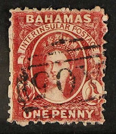 1862 1d Carmine-lake Chalon, Perf. 11½, 12, SG 8, Good Colour And Neat Inverted "AO5" Cancel. For More Images, Please Vi - Otros & Sin Clasificación