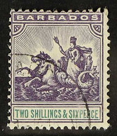 1905 2s.6d Violet And Green, SG 144, Cds Used. For More Images, Please Visit Http://www.sandafayre.com/itemdetails.aspx? - Barbados (...-1966)