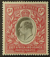 1907 KEVII 5r Grey & Red, MCA Wmk, SG 30, Very Fine Mint For More Images, Please Visit Http://www.sandafayre.com/itemdet - África Oriental Británica