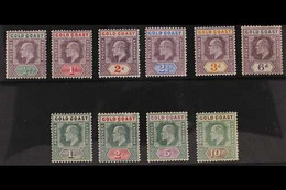 1902 Ed VII Set To 10s, Wmk Crown CA, SG 38/47, Fine To Very Fine Mint. (10 Stamps) For More Images, Please Visit Http:/ - Costa De Oro (...-1957)