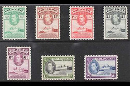 1938 PERF 12 KGVI Definitive ½d, 1d, 1½d, 2d, 6d, 1s And 2s (SG 120/23, 126, 128 & 130), Very Fine Mint. (7 Stamps) For  - Costa De Oro (...-1957)