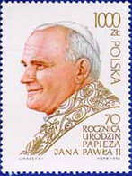 1990-POLOGNE-70 ROCZINICA PAPIEZA JANA PAWELA II-JEAN PAUL II-JOHN PAUL II-JOHANNES PAULUS II-JOAO PAUL II-GIOVANNI PAOL - Otros & Sin Clasificación