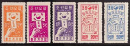 1948 South Korea Elections Complete Set, Scott 80/84 Or SG 95/99, Never Hinged Mint. (5 Stamps) For More Images, Please  - Corea Del Sur