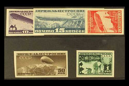 1931 Airship Construction Fund, IMPERF, SG 579/83, Very Fine Never Hinged Mint. (5 Stamps) For More Images, Please Visit - Otros & Sin Clasificación