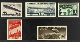 1931-32 Airship Construction Fund IMPERF Set, Scott C15/19, SG 579/83, Fine Mint (5 Stamps) For More Images, Please Visi - Otros & Sin Clasificación