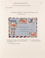 1956-1958 BARAKOMA AIRFIELD 1956-1958 Interesting Group Of Covers With Various "BARAKOMA AIRFIELD" Postmarks Written Up  - Islas Salomón (...-1978)