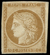 (*) EMISSION DE 1849 - 1    10c. Bistre-jaune, TB - 1849-1850 Cérès