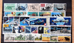 USA US - Small Batch Of 32 Stamps Used With Mainly Subject Of Civil War , Space - Collezioni & Lotti