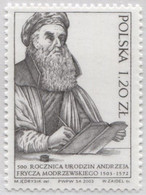 POLAND 2003 Mi 4045 Andrzej Frycz Modrzewski Was A Polish Renaissance Scholar, Humanist And Theologian MNH** - Theologians