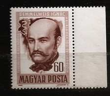 Hongrie Magyar 1965 N° 1763 ** Ignace Semmelweiss, Médecin, Chirurgien, Obstétricien, Hygiène Des Mains, Accouchement - Neufs