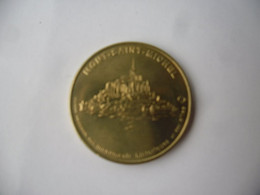 JETON TOURISTIQUE  De 1996 !!! - MONT SAINT MICHEL - MEDALS TOKENS COINS  N°1 DEPT 50 MANCHE MÉDAILLE MONNAIE DE PARIS - Undated