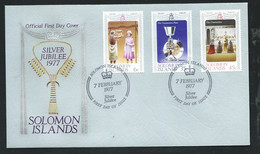 Iles Salomon    FDC Silver Jubilee  Queen Elisabeth 7/02/1977  -   LL18312 - Isole Salomone (...-1978)