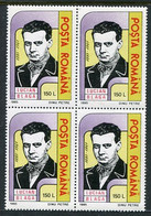 ROMANIA 1995 Lucian Blaga Block Of 4 MNH / **.  Michel 5086 - Nuovi