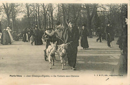 Paris Vécu * N°24 * Aux Champs élysées * La Voiture Aux Chèvres * Attelage * Enfants - Lotes Y Colecciones